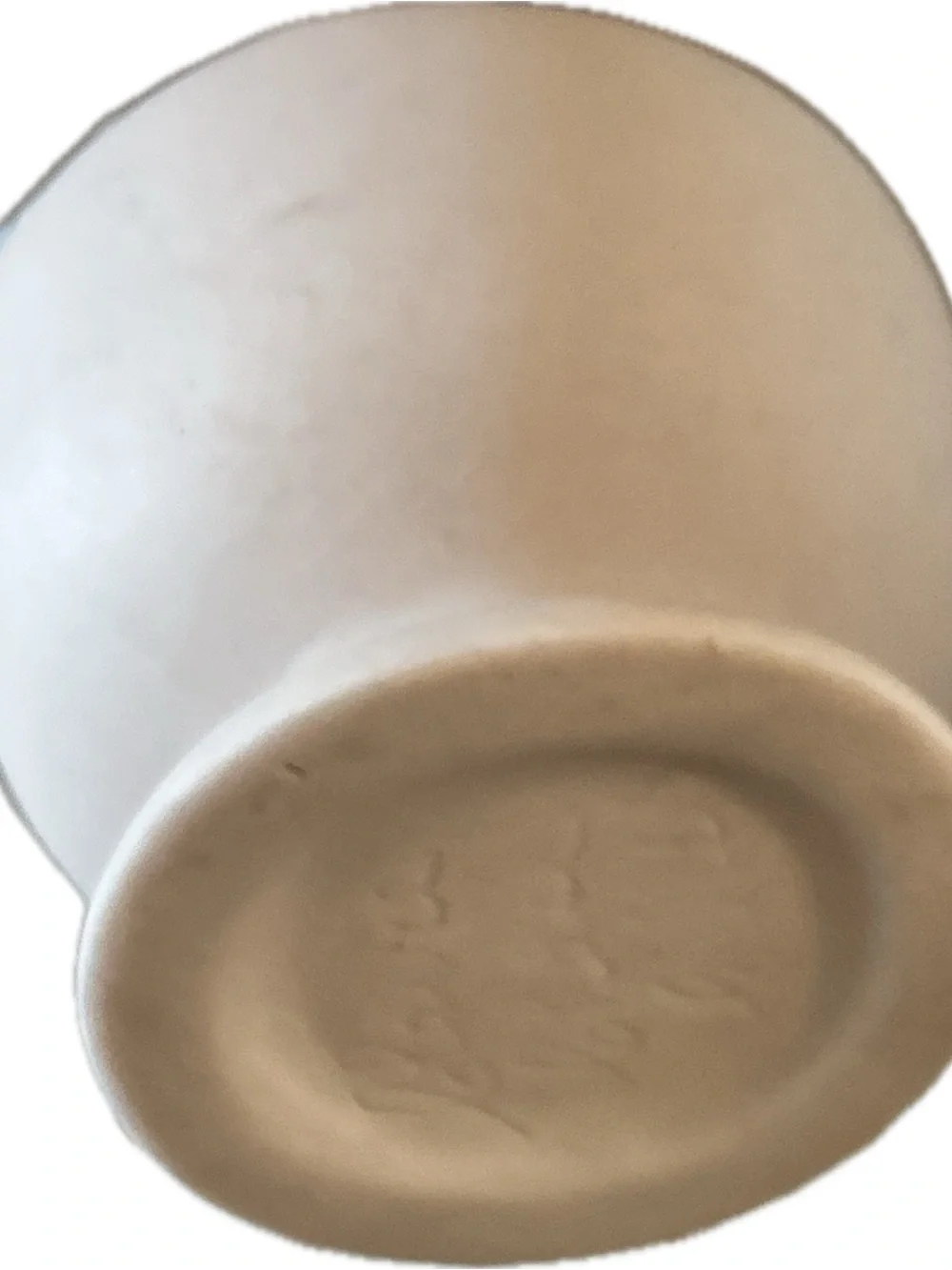 Vintage Pink Bisque Ceramic Floral Bud Vase Pale Blue Roses 3D